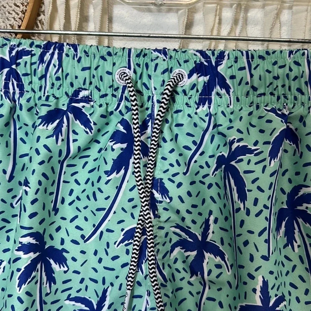 Men's Boardies Palm Tree Print Swim Trunks